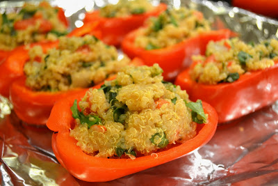 Quinoa-Stuffed Bell Peppers | www.www.thefreshfind.com