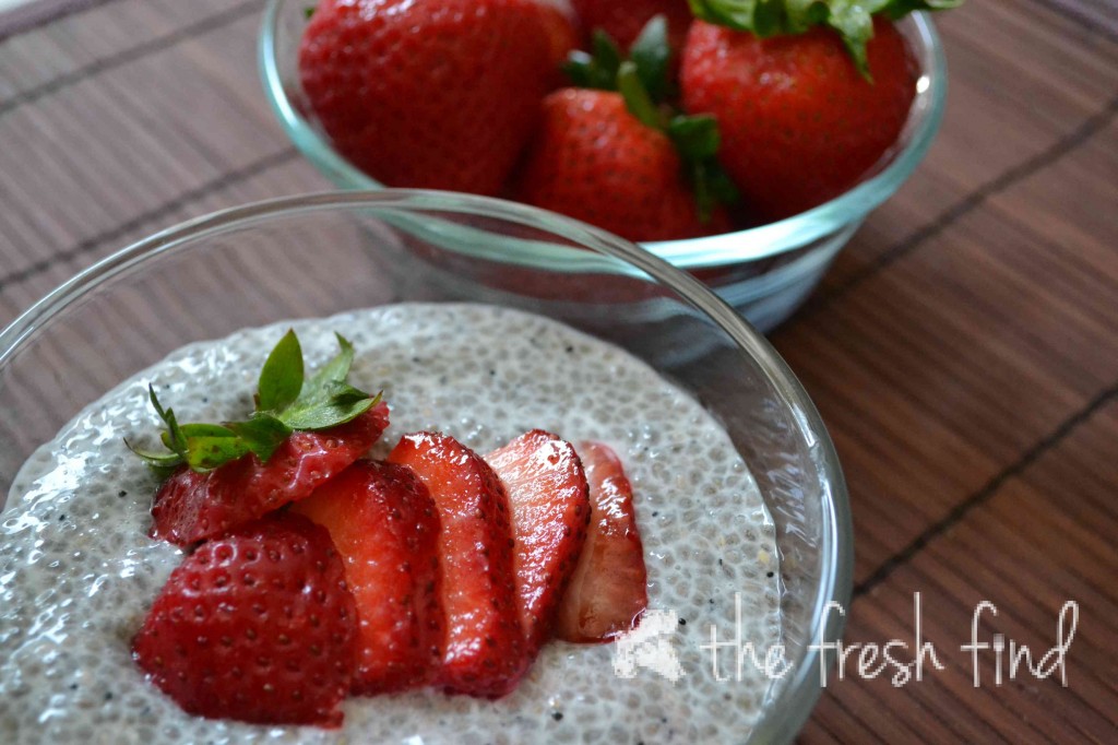 Chia Seed Pudding side above | www.thefreshfind.com