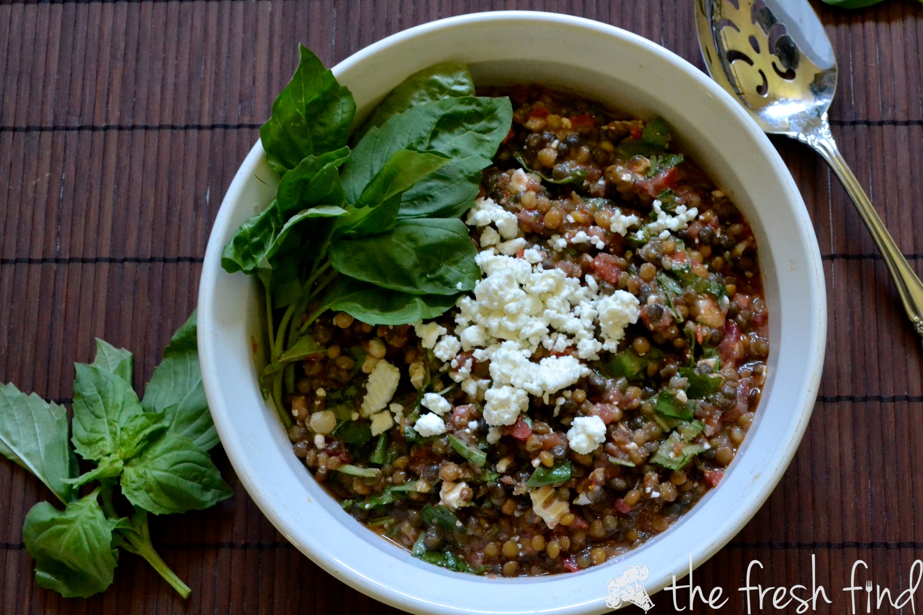 Lentil Bruschetta above | www.thefreshfind.com