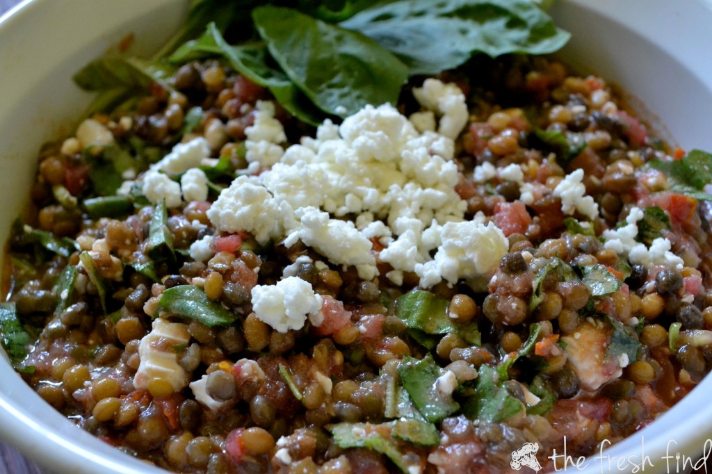 Lentil Bruschetta top | www.thefreshfind.com