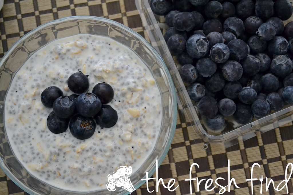 Overnight Oats w Chia | www.thefreshfind.com