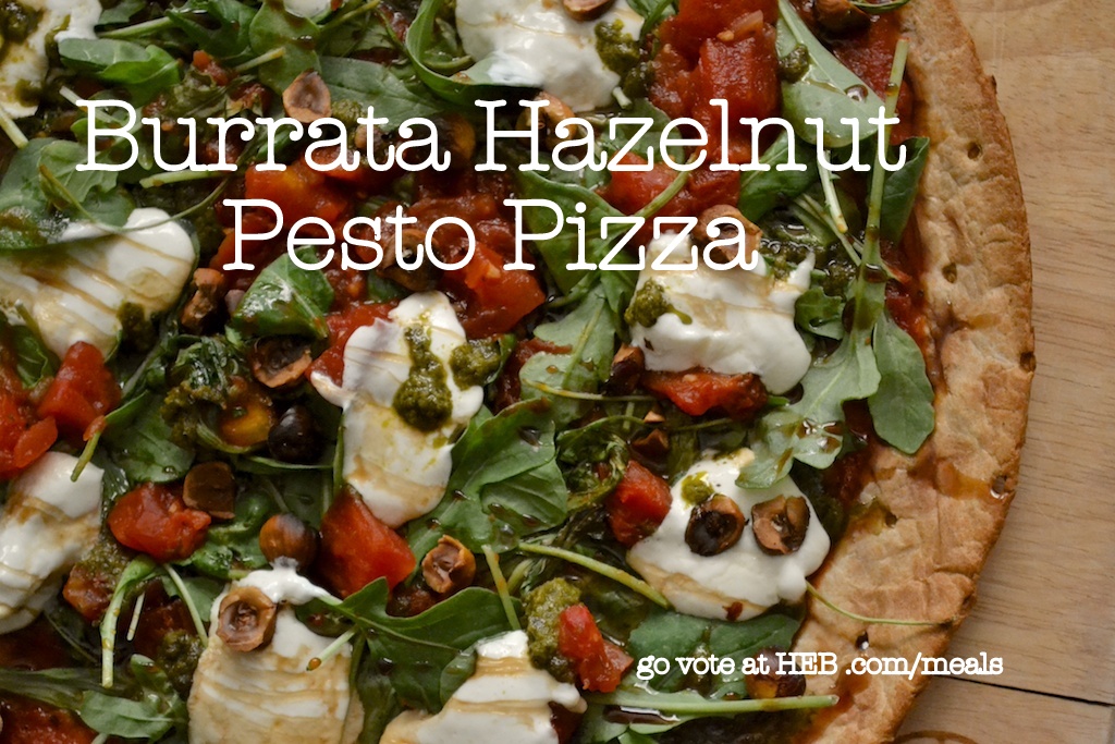 Burrata Hazelnut Pesto Pizza | www.thefreshfind.com