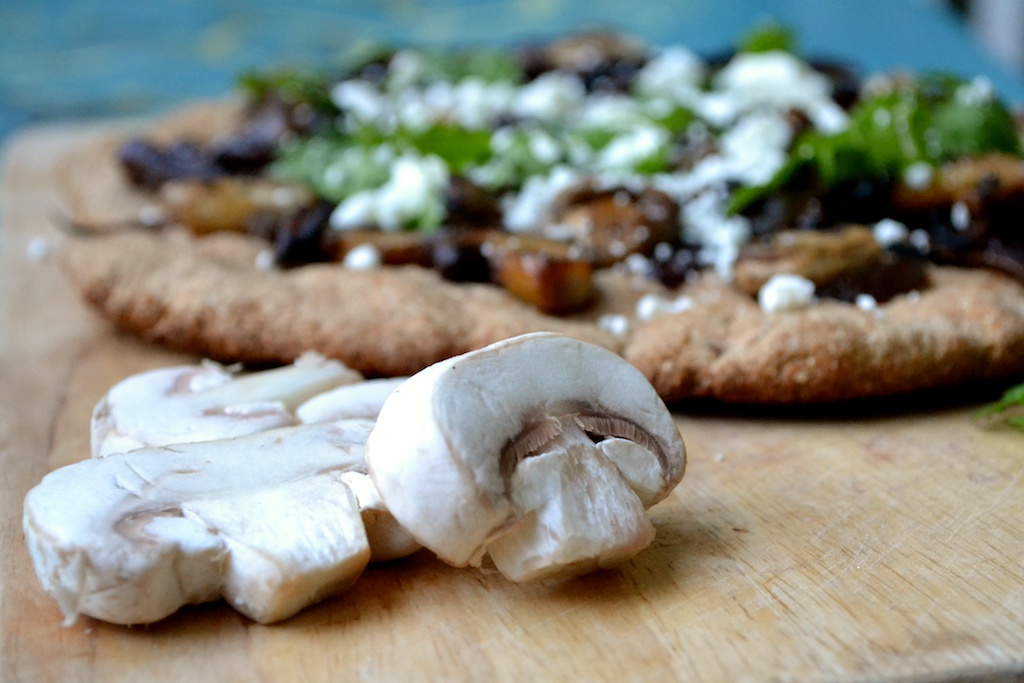 Whole Wheat Pizza with Caramelized Onions and Goat Cheese 238