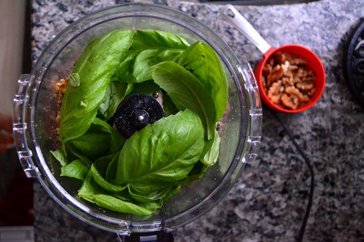 Vegan Walnut Basil Pesto