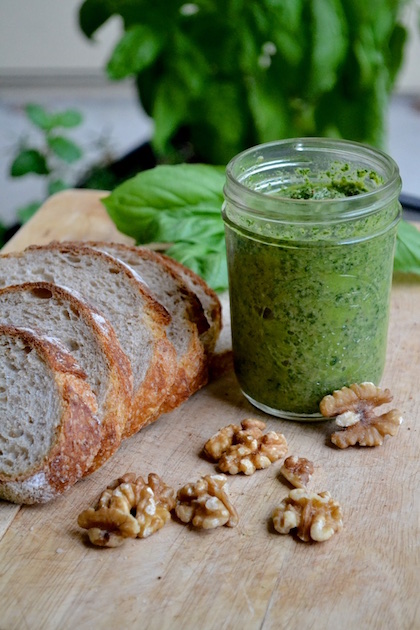 Vegan Walnut Basil Pesto