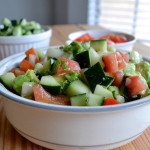 Tomato Cucumber Mint Salad | www.thefreshfind.com
