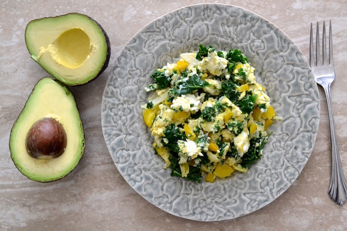 Easy Kale and Egg Scramble