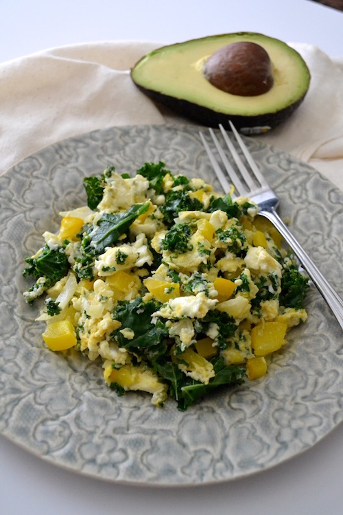 Easy Kale and Egg Scramble