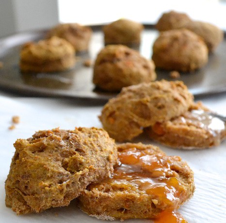 Whole Wheat Sweet Potato Biscuits- pillowy soft and heavenly! | www.thefreshfind.com