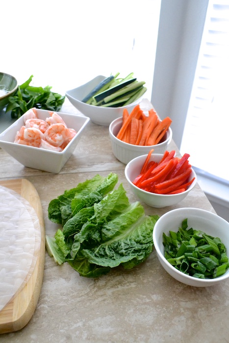 Vietnamese Spring Rolls- ingredients for this fun recipe! | www.thefreshfind.com