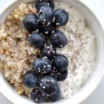 Greek Yogurt, Chia Seeds and Blueberries |www.thefreshfind.com