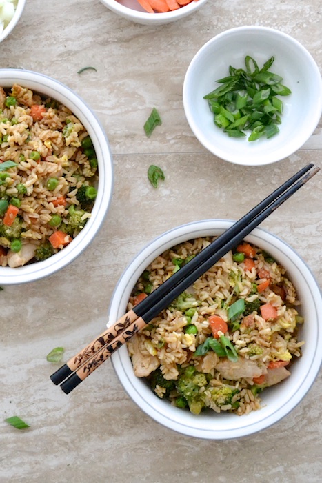 Vegetable Fried Brown Rice | thefreshfind.com