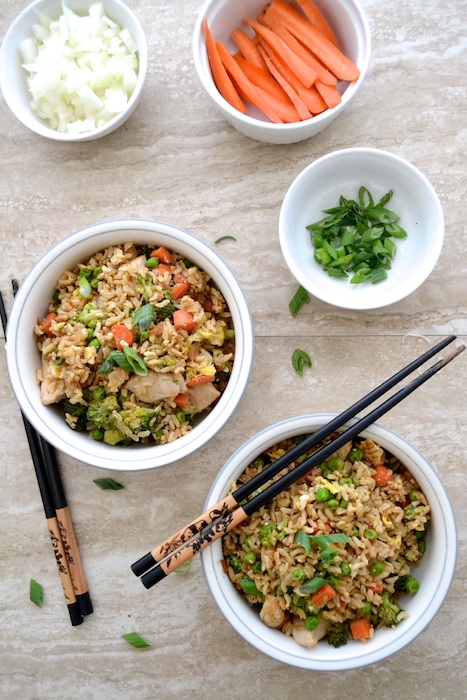 Vegetable Fried Brown Rice | thefreshfind.com