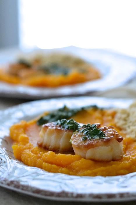 Pan Seared Scallops with Chimichurri | thefreshfind.com