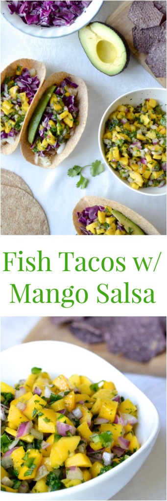 Fish Tacos with Mango Salsa | thefreshfind.com