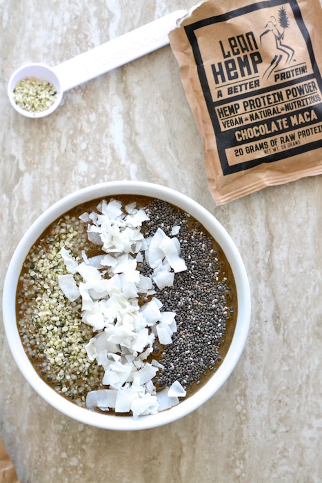 Hemp Protein Smoothie Bowl with LeanHemp | thefreshfind.com