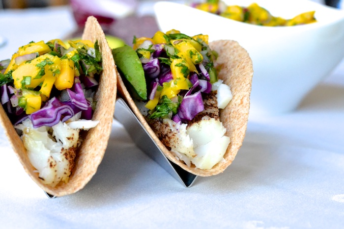 Fish Tacos with Mango Salsa | thefreshfind.com