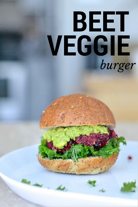 Beet Veggie Burgers- packed with beets, black beans and quinoa. SO delicious and hearty! | thefreshfind.com
