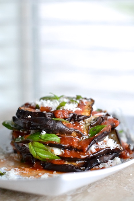 Eggplant Parmigiana Stacks | thefreshfind.com