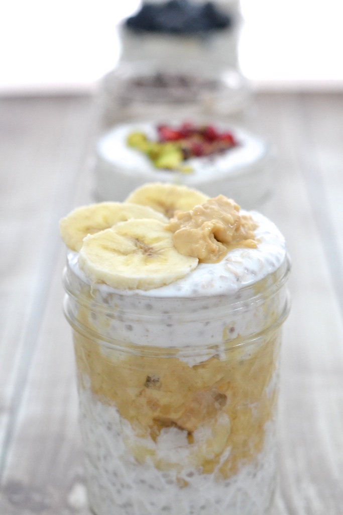 Peanut Butter Banana Overnight Oats | thefreshfind.com