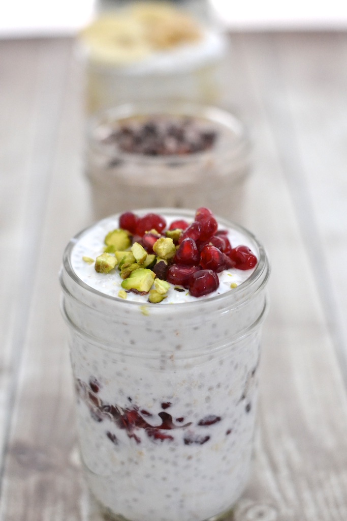 Pomegranate Pistachio Overnight Oats | thefreshfind.com