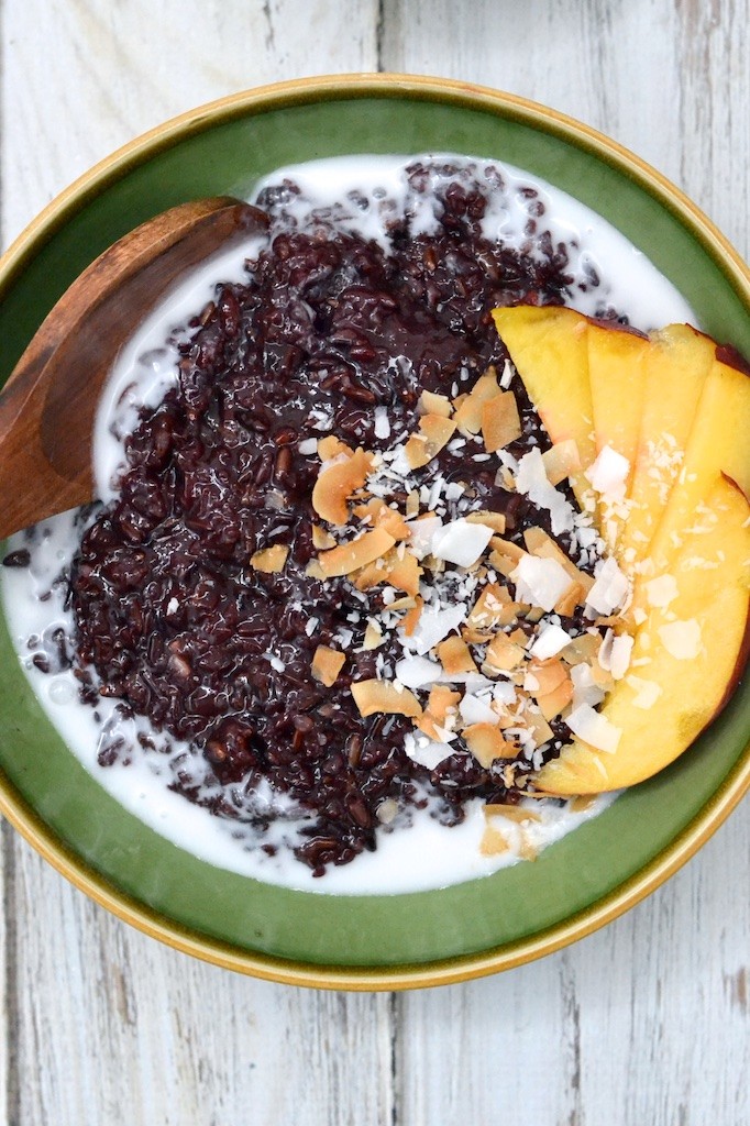 Vegan Coconut Black Rice Pudding | thefreshfind.com