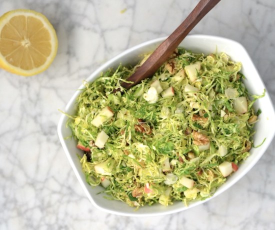 Shaved Brussles Sprouts Salad | thefreshfind.com