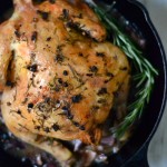 Rosemary Garlic Roasted Chicken | thefreshfind.com