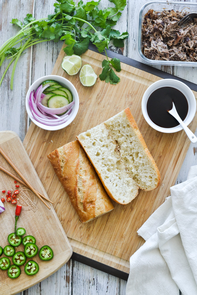 Slow Cooker Pulled Pork Vietnamese Bánh mì Step 1