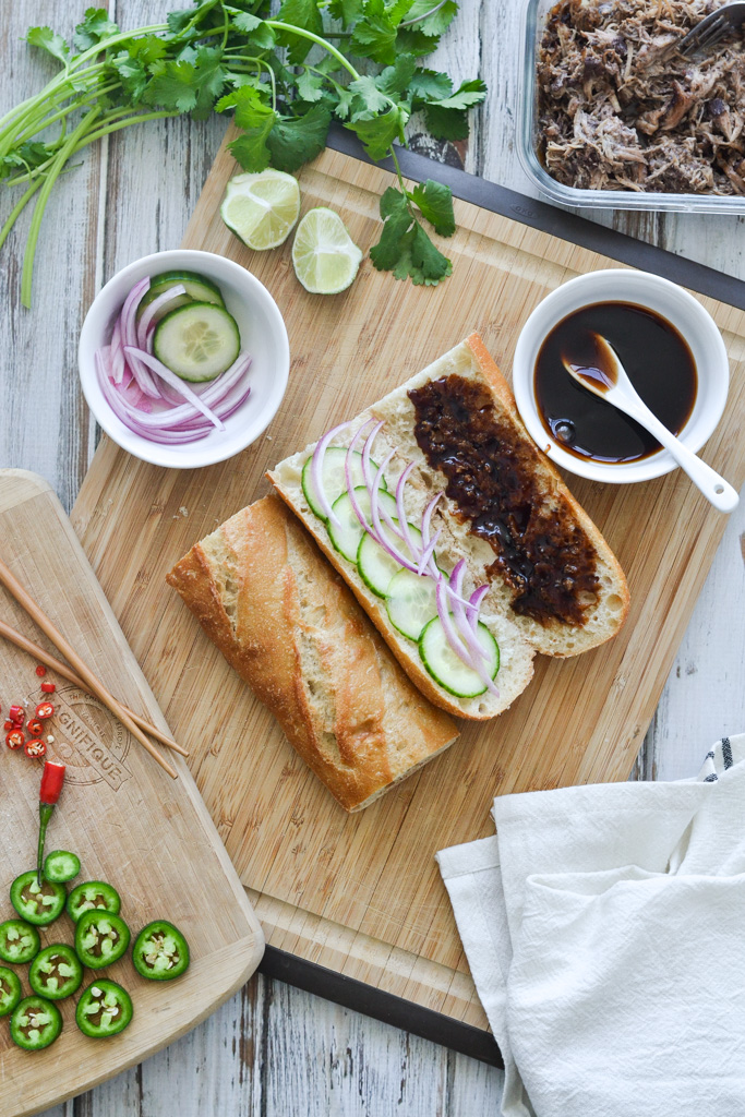 Slow Cooker Pulled Pork Vietnamese Bánh mì Step 2