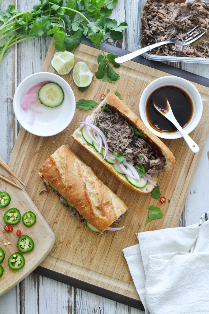 Slow Cooker Pulled Pork Vietnamese Bánh mì step 3