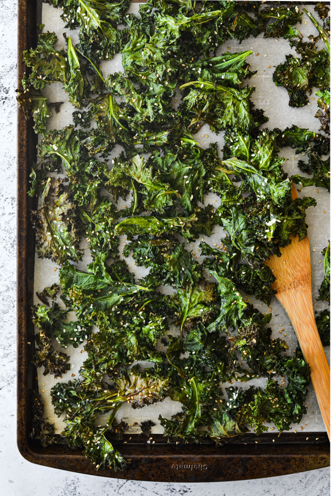Roasted Kale with sesame