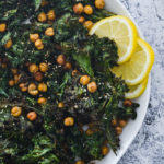 Roasted Kale and Chickpeas